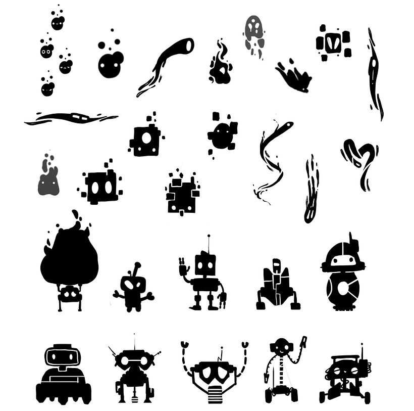 Siluetas para personajes secundarios