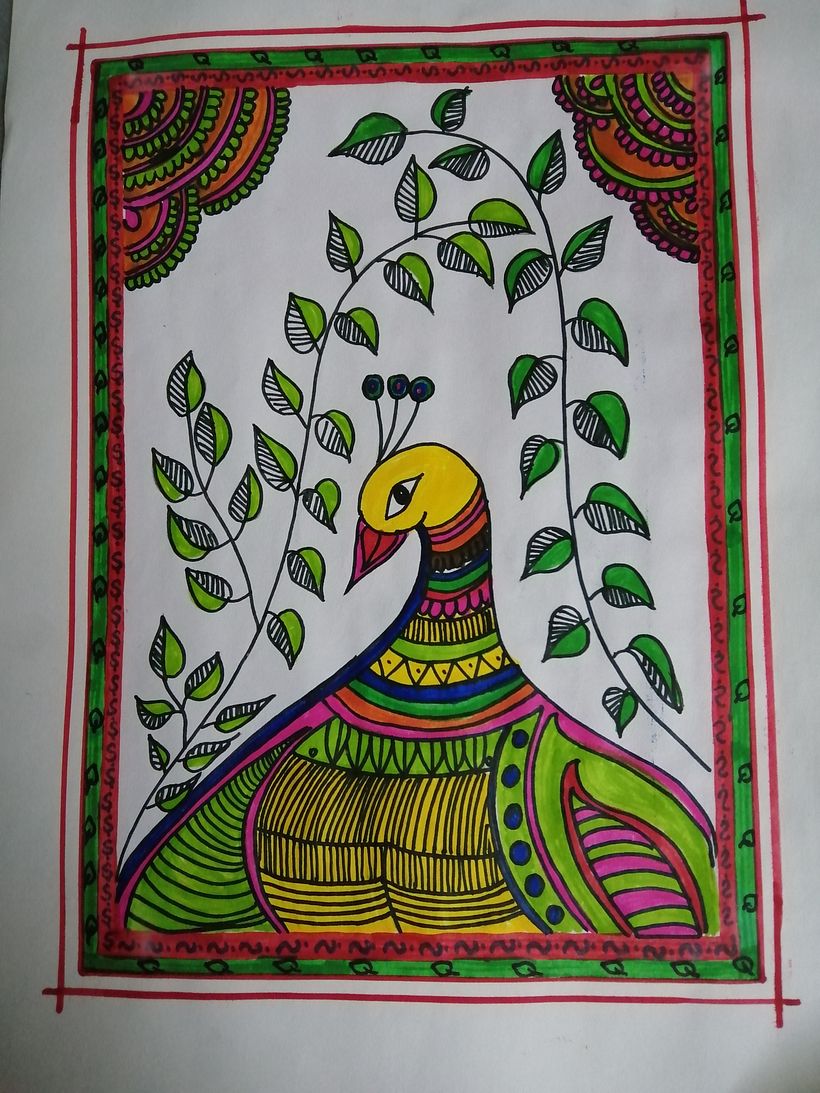 Madhubani_Peacock 1