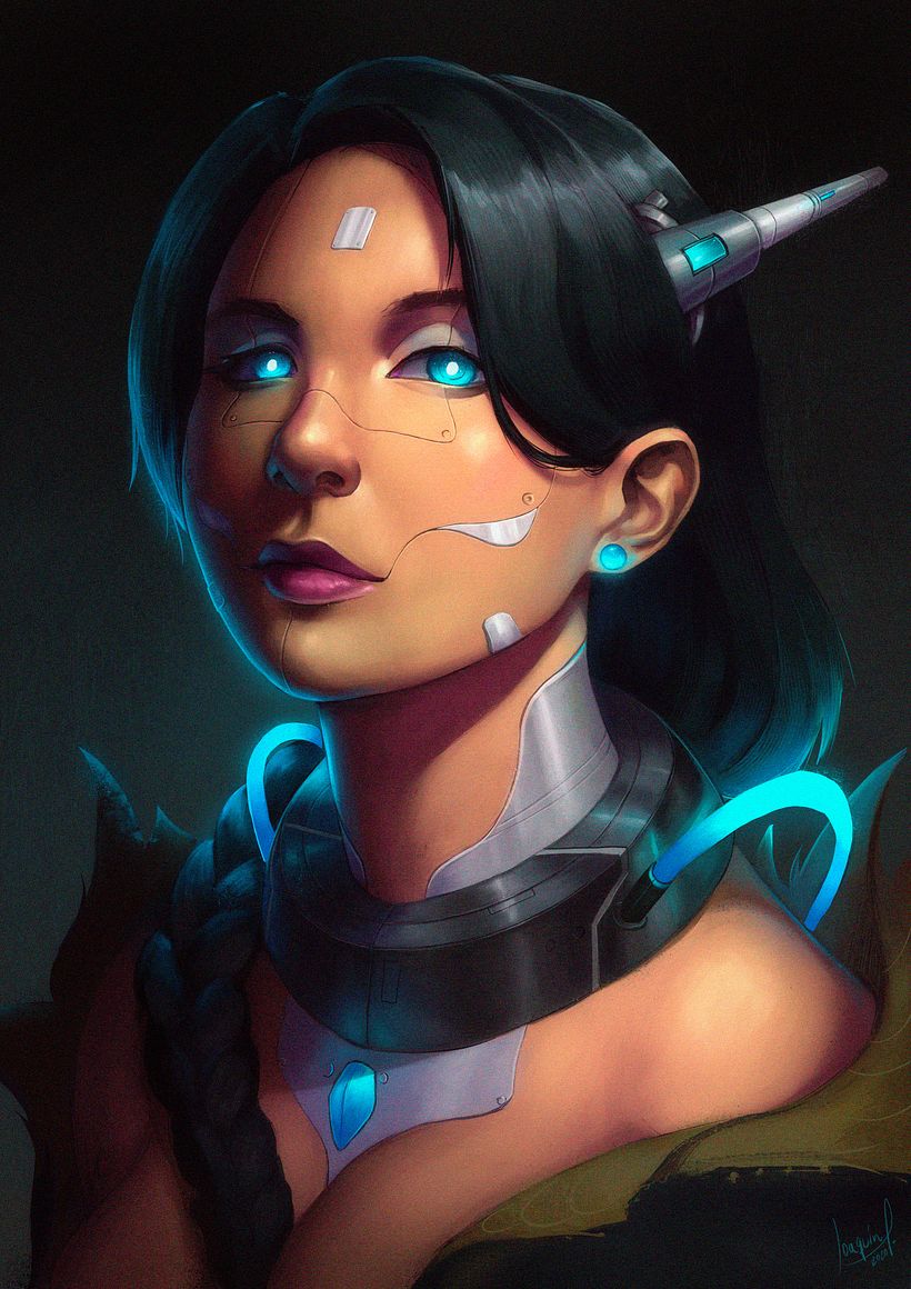 Cyberpunk portrait 1