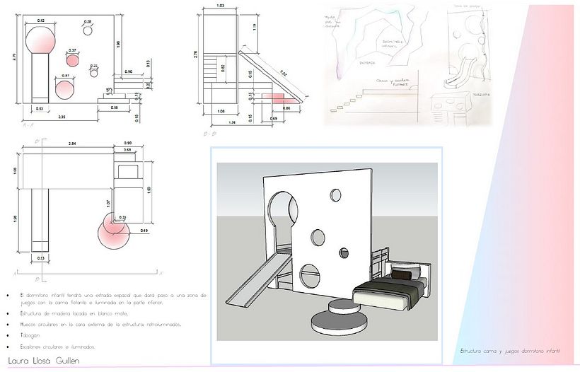 Diseño dormitorio infantil