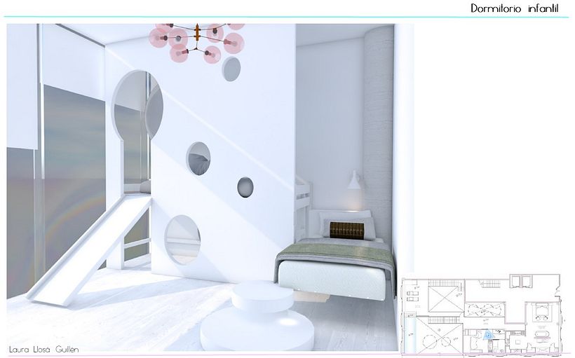 Render dormitorio infantil