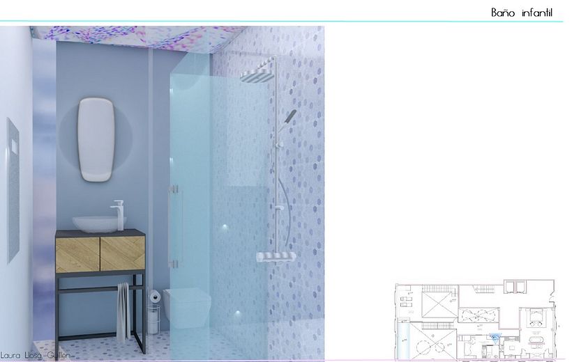 Render baño infantil