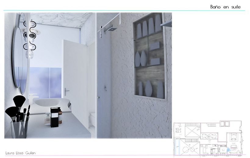 Render baño suite