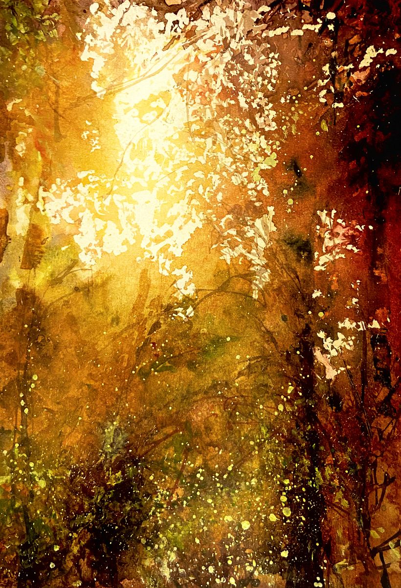 My project for course: Dreamy Watercolor Landscapes: Paint with Light 1