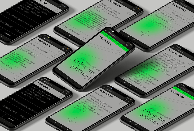 Conceptos visuales y rebranding para Tokiota 6