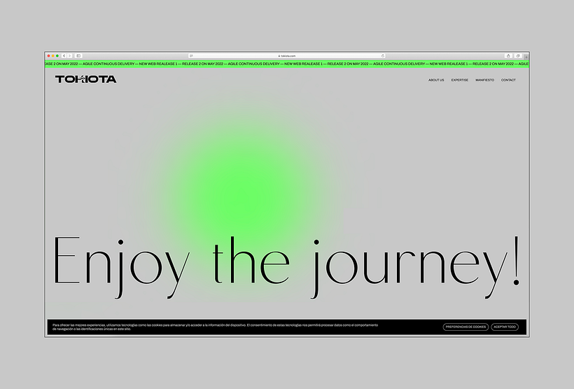 Conceptos visuales y rebranding para Tokiota 5