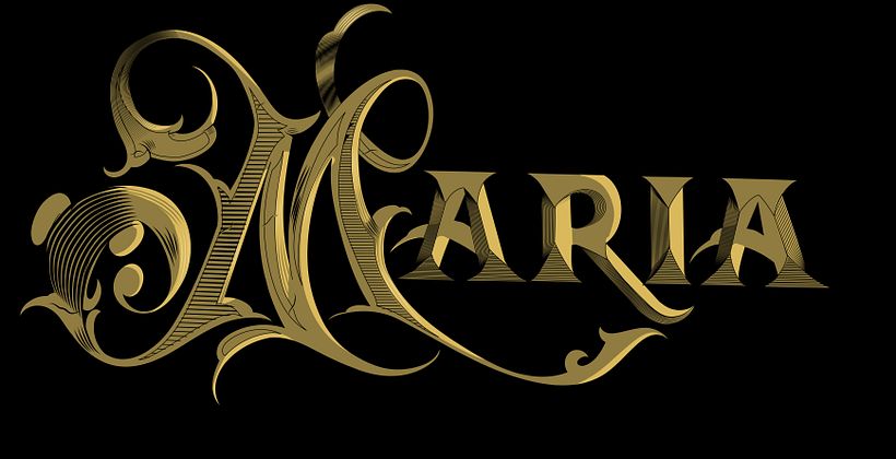 My project for course: Ornamental Lettering primera vez 1