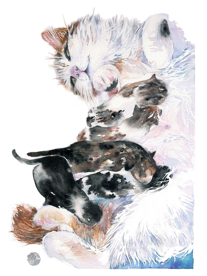 White fur was hard to do but thanks to the course I got an idea of how to tackle it.