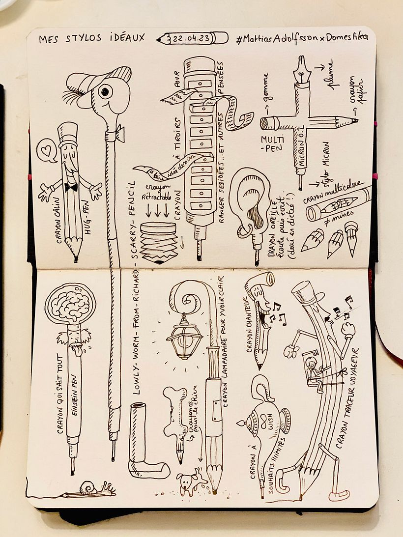recherches du crayon parfait, de mes rêves