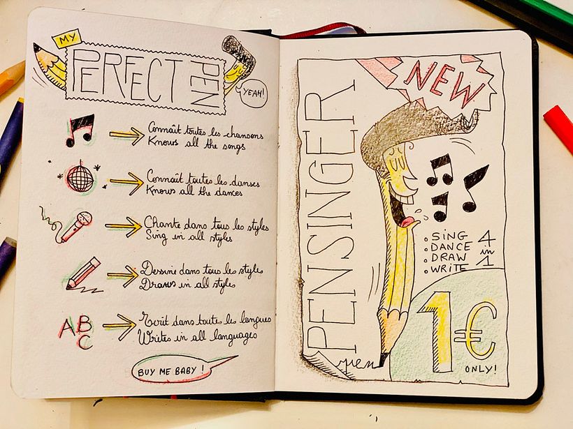 le crayon parfait, de mes rêves