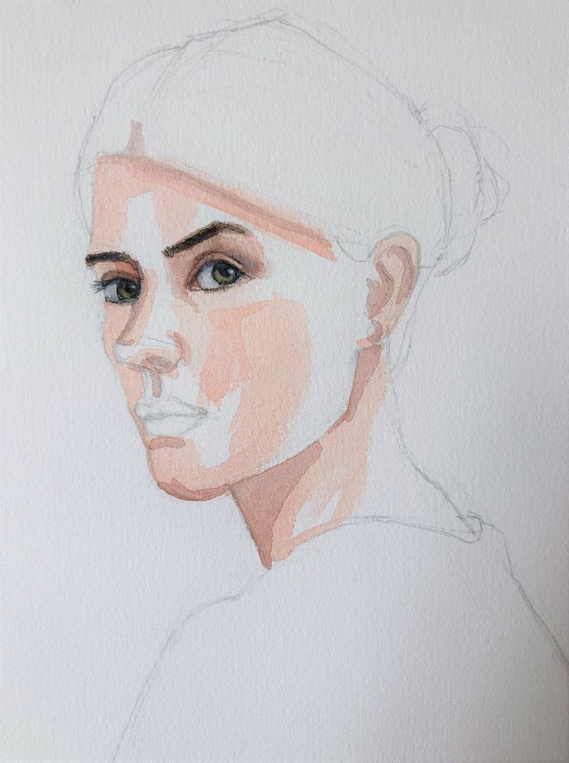 Ahh the eyes, starting to look like a human