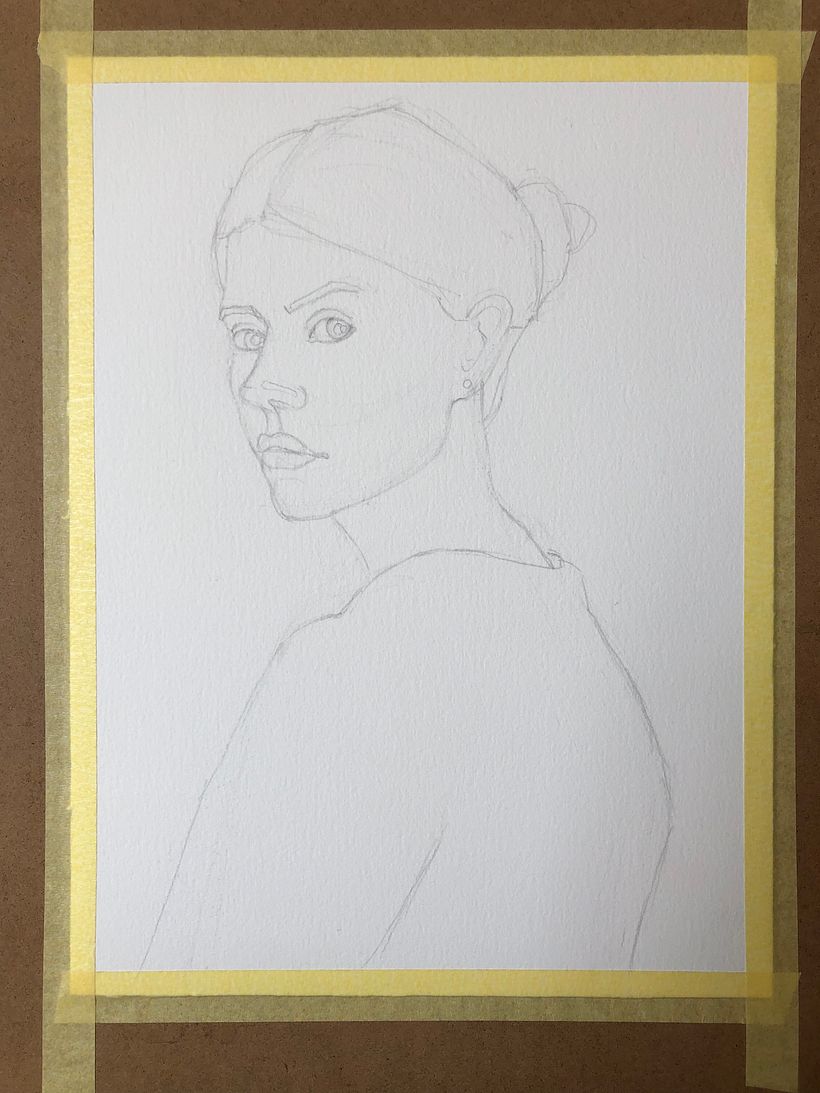 The first step, the drawing.