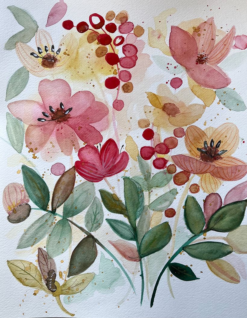  Exercício final do curso Aquarela by Inga Buividavice 2