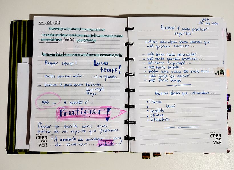 MarArtesOficial - Exercício de escrita da folha em branco à prática cotidiana