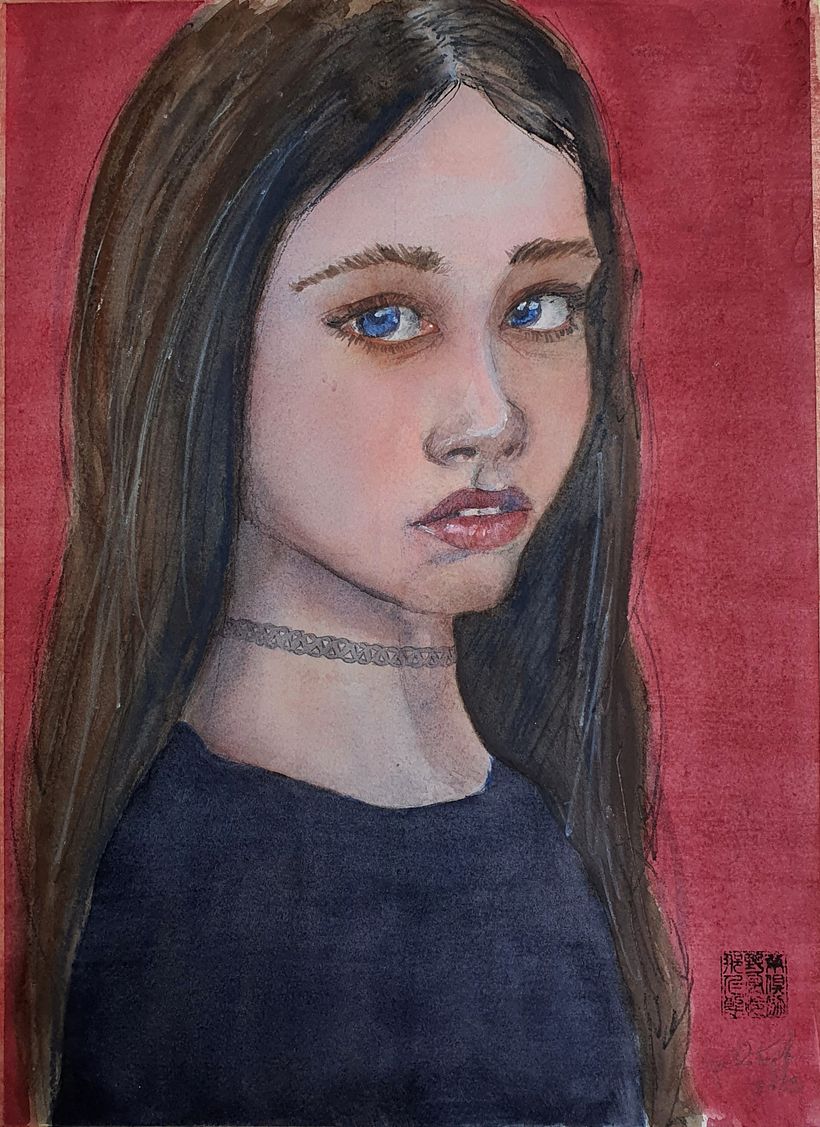 My project for course: Artistic Portrait with Watercolors 2