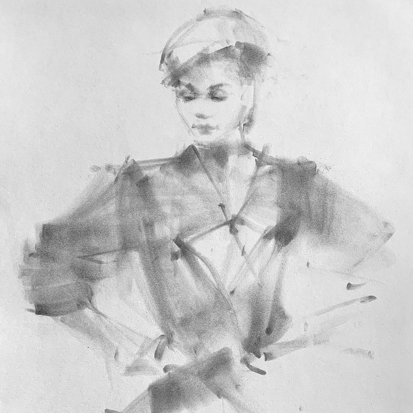 half-length portrait