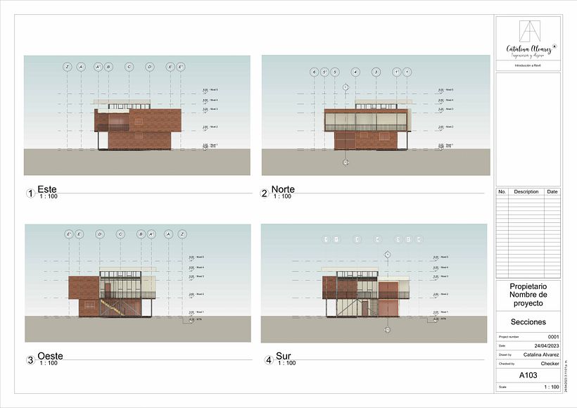 Mi proyecto del curso: Diseño y modelado arquitectónico 3D con Revit 3