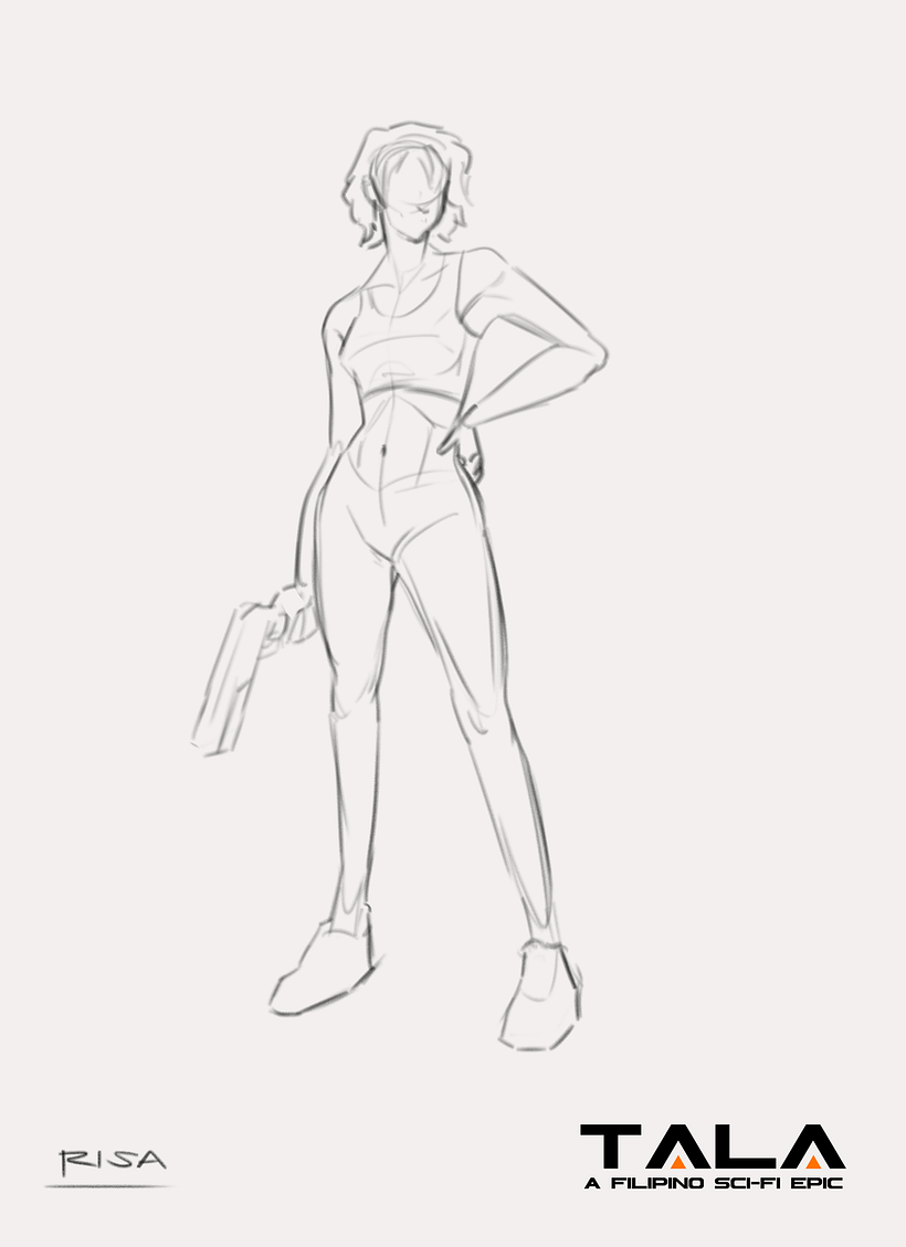 Phase 1: Blocking Stage using a mannequin. I made sure the pose yells confidence and assertiveness.
