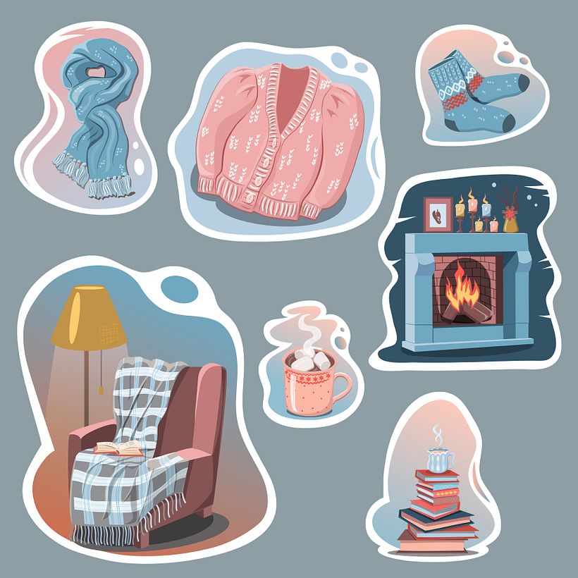  A set of stickers 