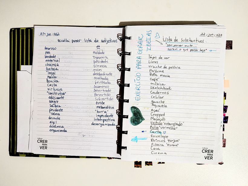 MarArtesOficial - Exercício de escrita - Adjetivos e substantivos