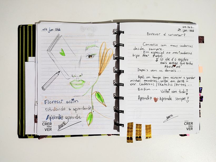 MarArtesOficial - "Penso que escrever é conversar com meus cadernos"