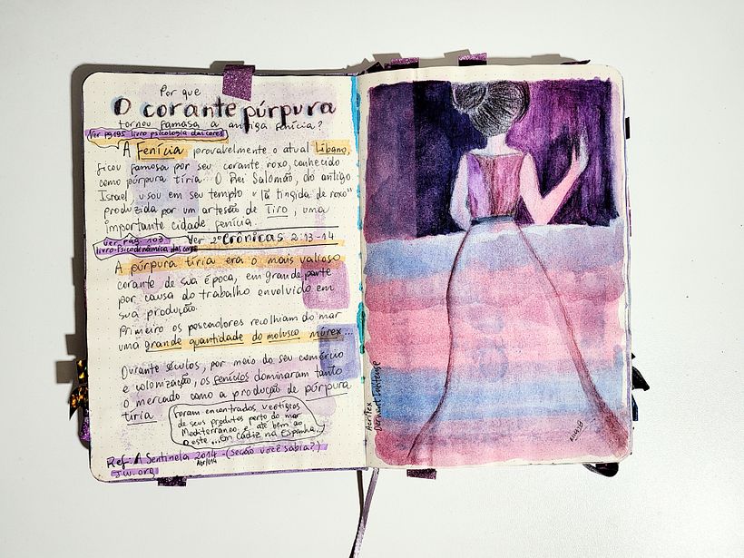 MarArtesOficial - Notas de estudo para meu projeto púrpura