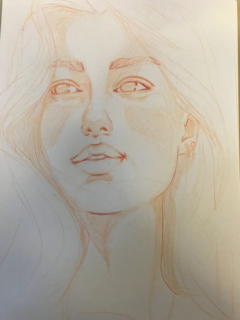 Meu projeto do curso: Desenho de retratos vibrantes com lápis de cor 4