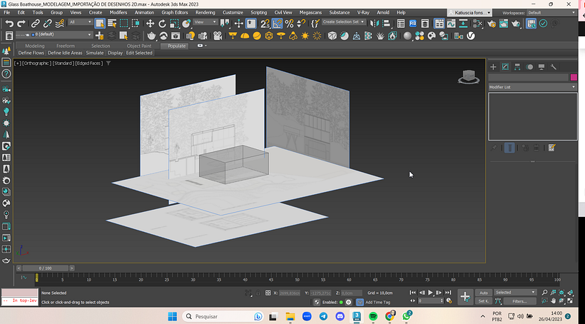 Importação de desenhos 2D 