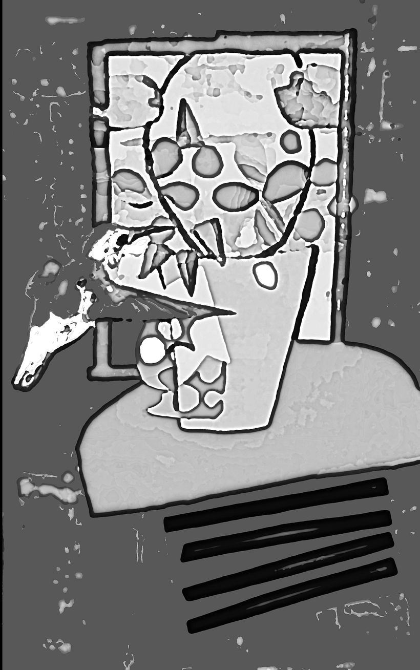 Aqui digitalizado e experimentando efeitos e sem cor