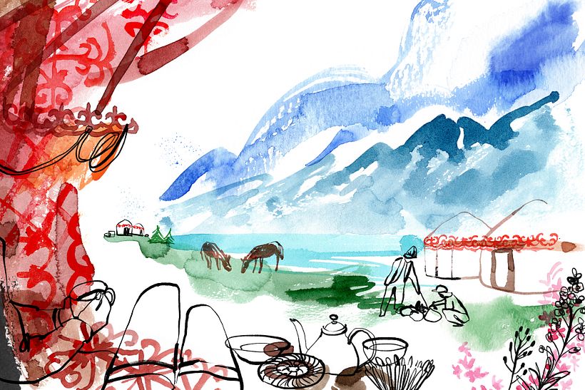 Il mio progetto del corso: Illustrazione ad acquerello: cattura l'essenza di un momento 1