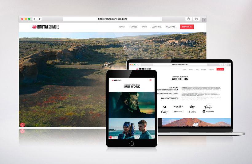 Página web para una reconocida productora 1