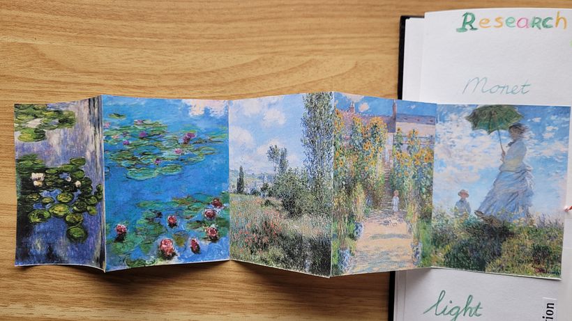 Accordion book Claude Monet