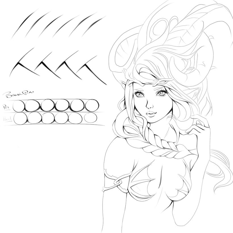 Sketch - line weight study