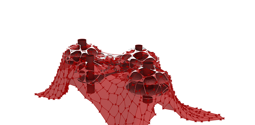 developing an envelope with the cells size and tensile strenght over structure