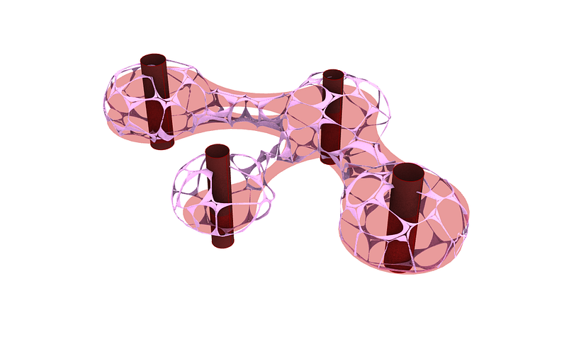 Developing an Algorithm, that slightly resemble natural growth and can sustain natural shear forces.