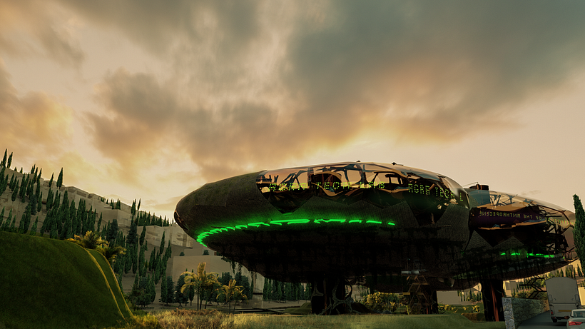 Human POV Front  of building 