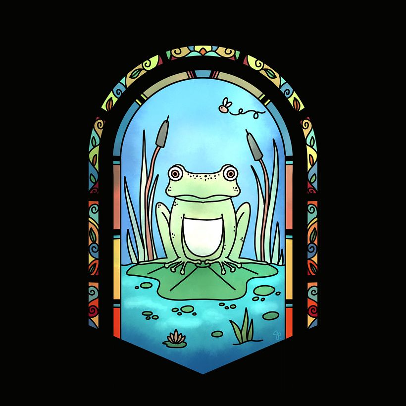 Stained Glass Style Art 1