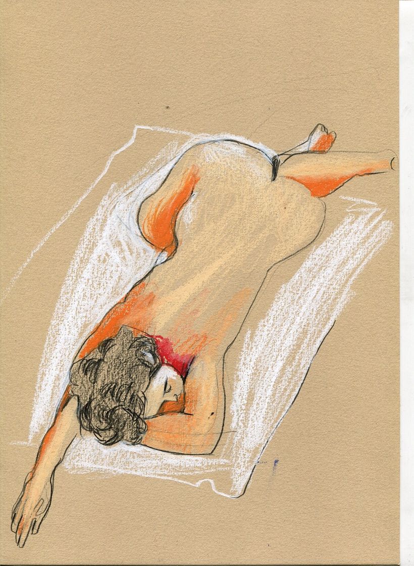 Life drawing sessions. Female figure.  17