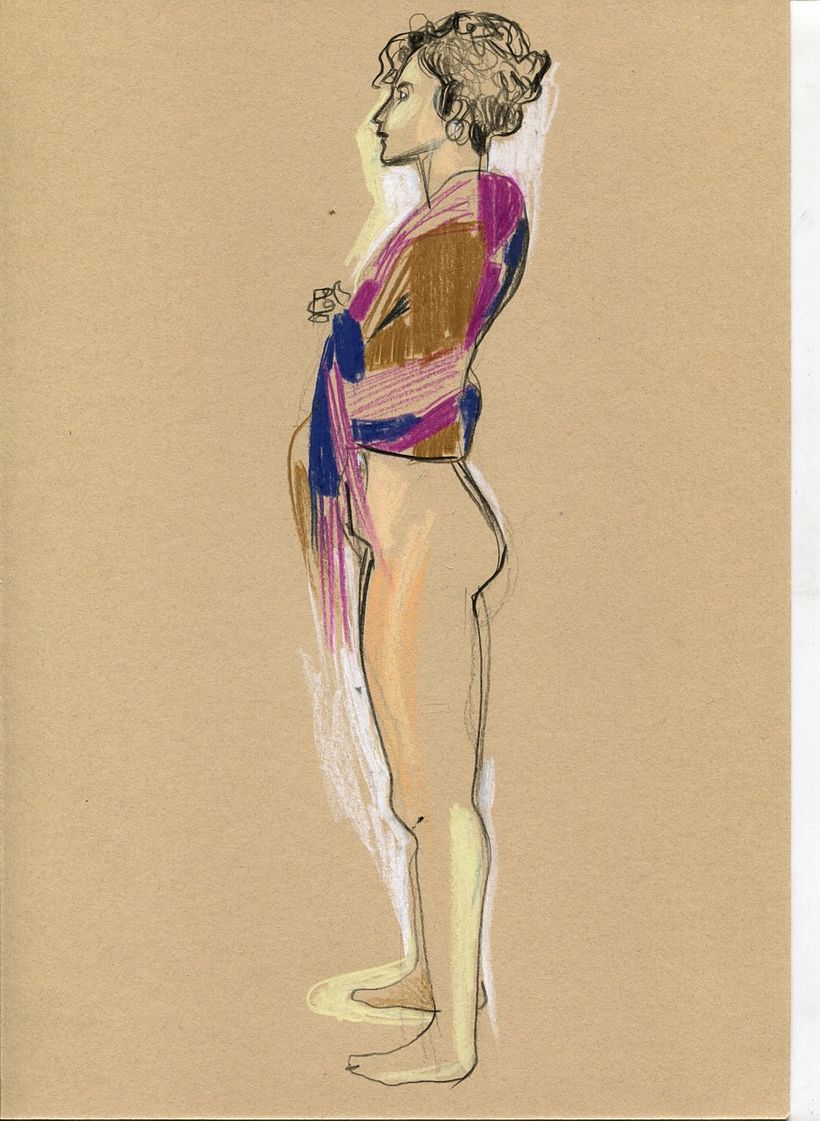 Life drawing sessions. Female figure.  4