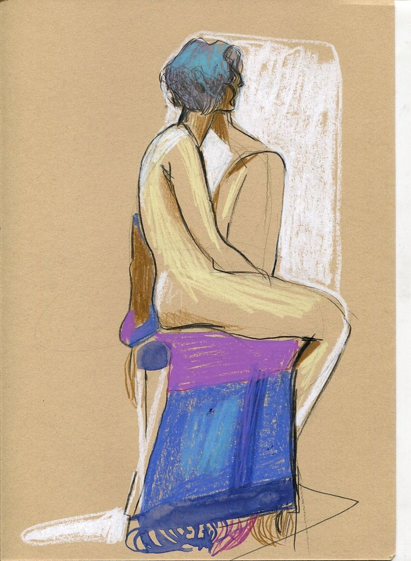 Life drawing sessions. Female figure.  5