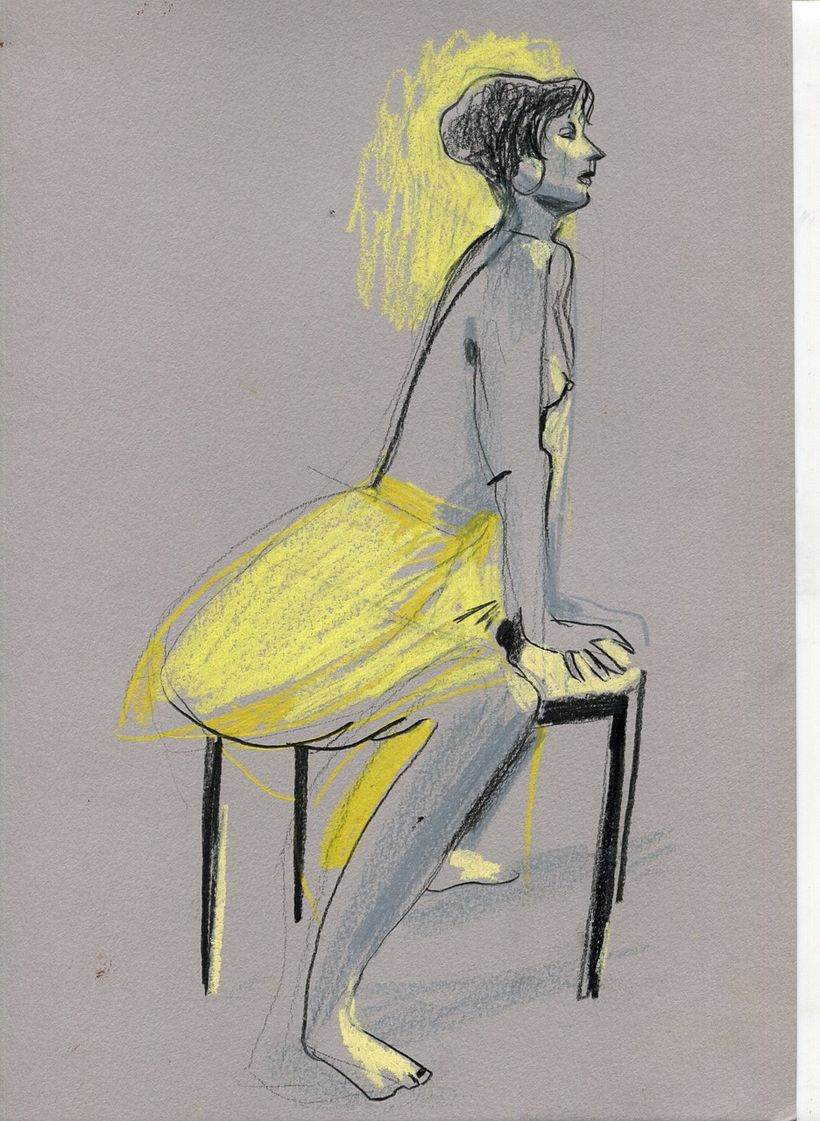 Life drawing sessions. Female figure.  6