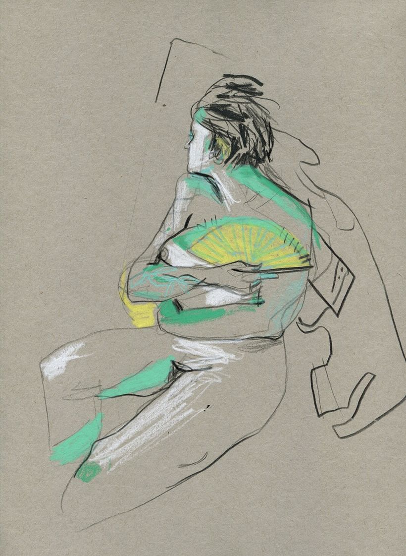 Life drawing sessions. Female figure.  7