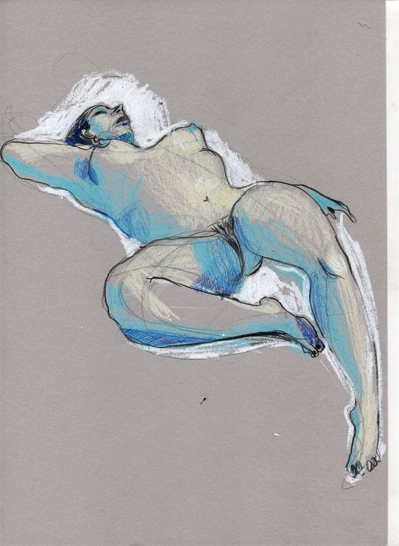Life drawing sessions. Female figure.  11