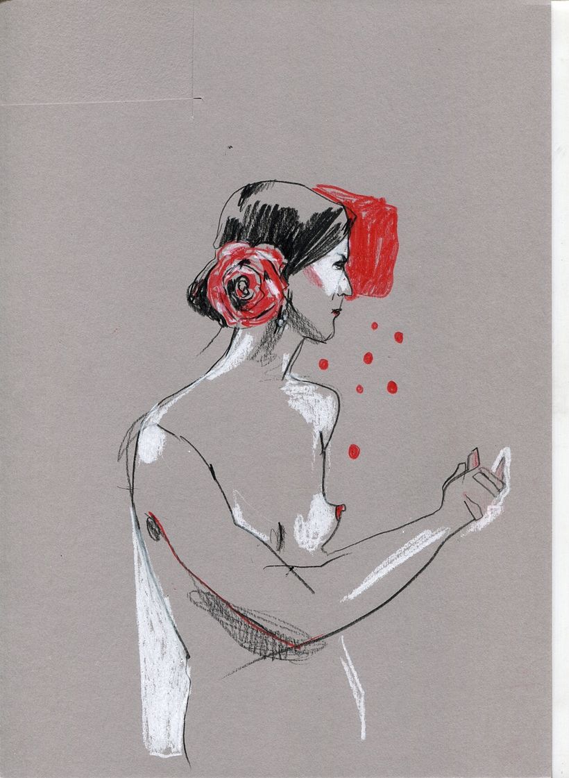 Life drawing sessions. Female figure.  12