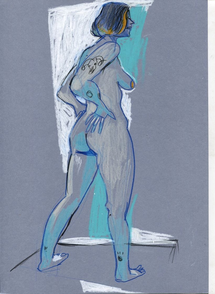 Life drawing sessions. Female figure.  13