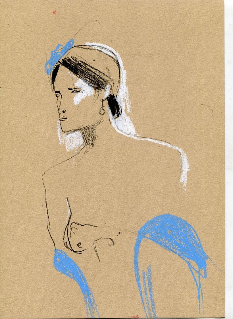 Life drawing sessions. Female figure.  14