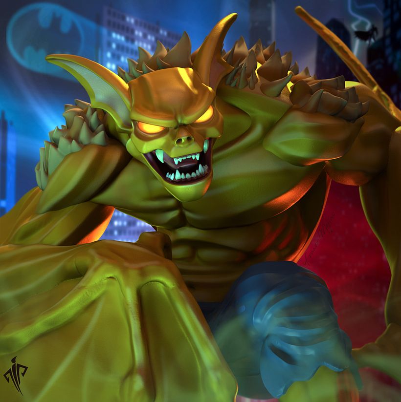 Proposal #1 -  i show a moving posture of the character where a composition is proposed telling a story...