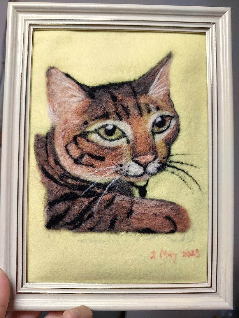 My project for course: Needle Felting: Paint Portraits with Wool 2