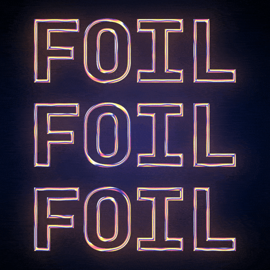 Foil effects that react to angle and rotation