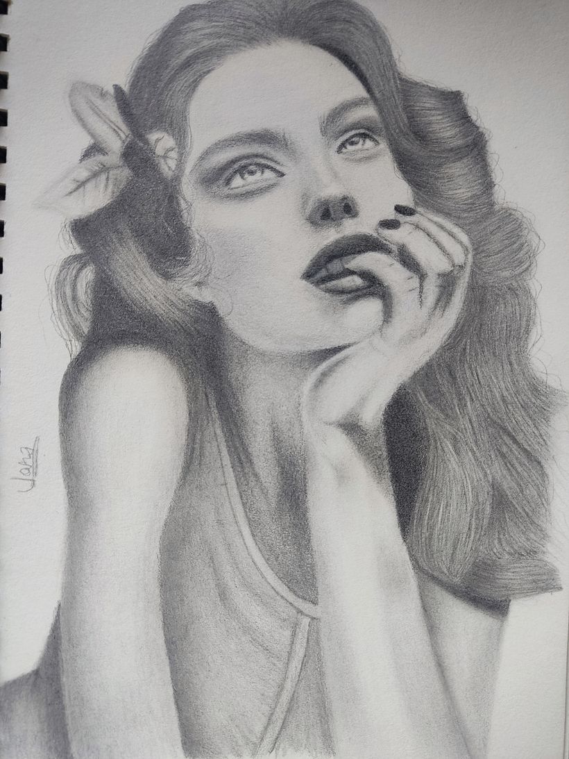 Mi proyecto del curso: Retrato realista con lápiz de grafito 1